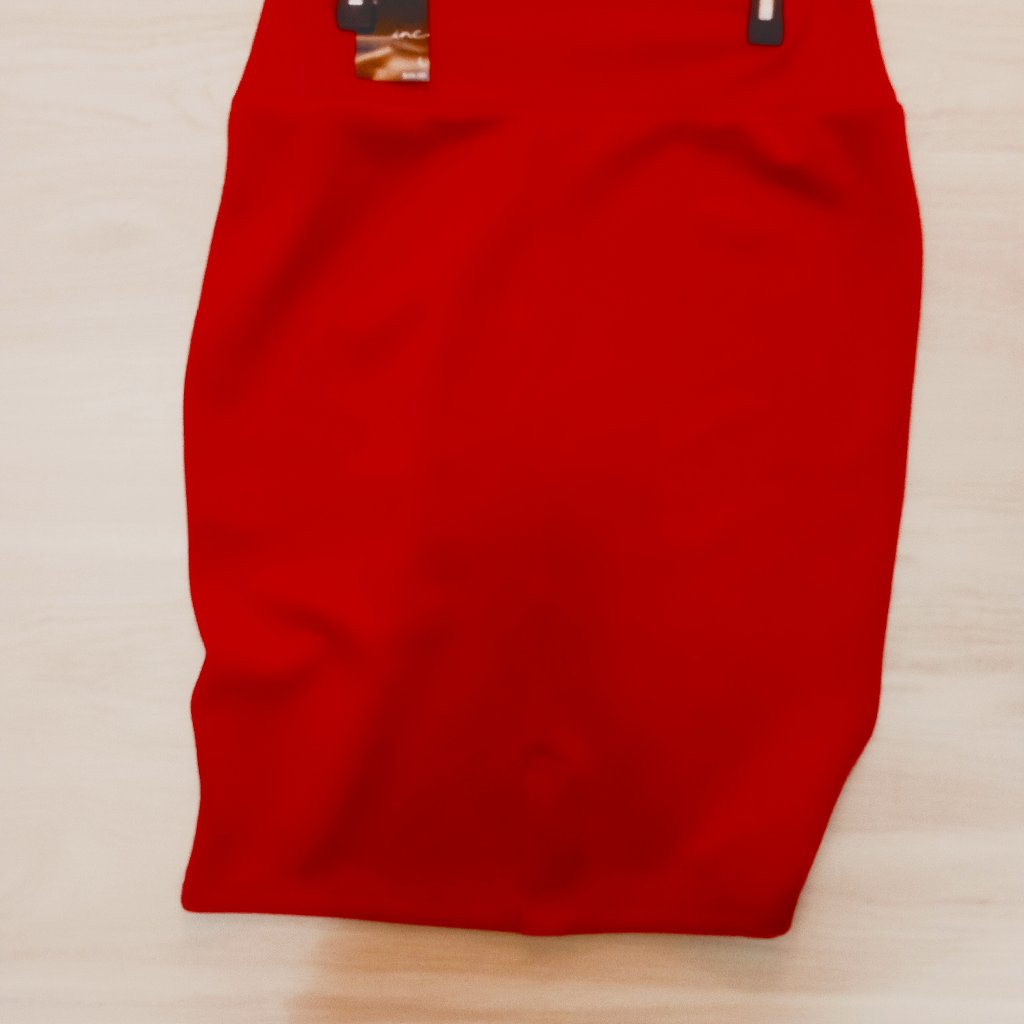 Inc Midrise Red Skirt